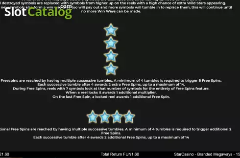 Скрин6. StarCasino Branded Megaways слот