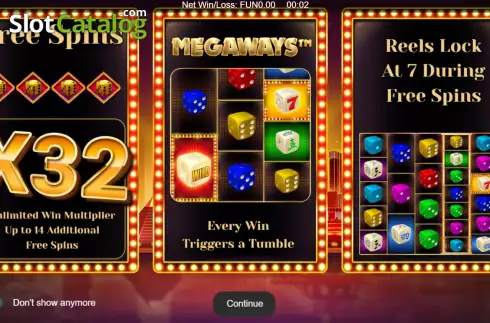 Скрин2. Vegas Dice Megaways слот