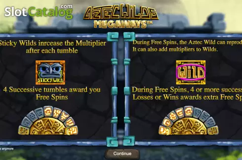Скрин2. Aztec Wilds Megaways слот