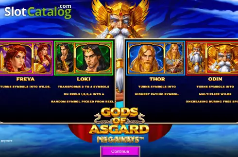 Скрин2. Gods of Asgard Megaways слот