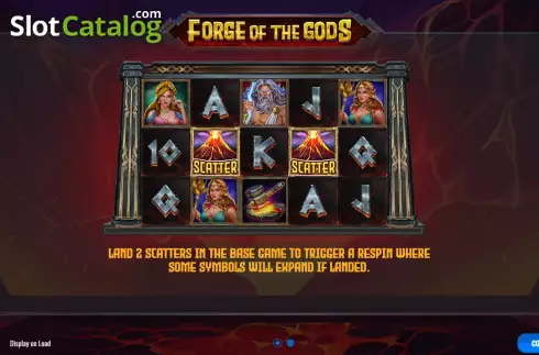 Скрин2. Forge of the Gods слот