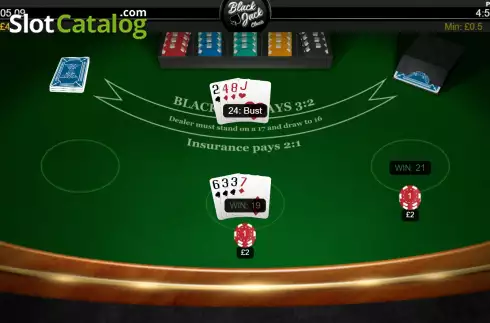Скрин5. Blackjack Classic (Iron Dog) слот