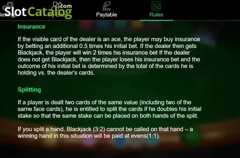 Скрин9. Blackjack Classic (Iron Dog) слот