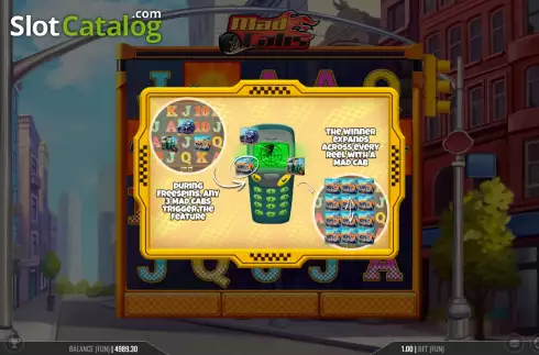 Скрин6. Mad Cabs слот