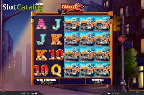 Скрин8. Mad Cabs слот