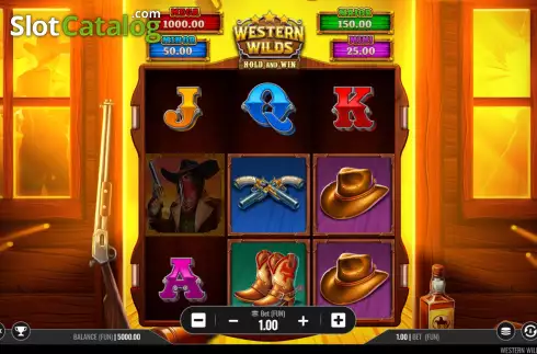 Скрин2. Western Wilds Hold & Win слот
