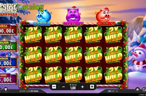 Скрин2. 3 Porky Banks Christmas слот