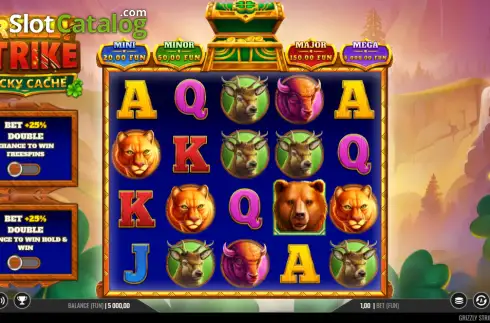 Скрин2. Grizzly Strike Lucky Cache слот