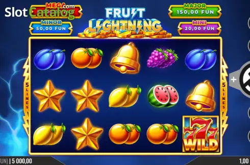 Скрин2. Fruit Lightning слот