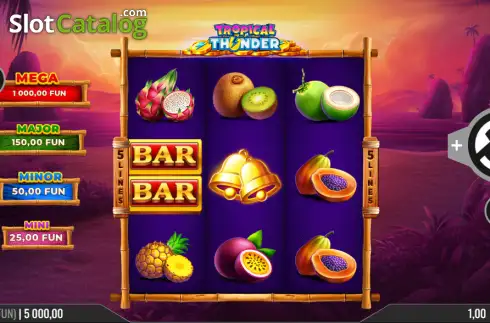 Скрин2. Tropical Thunder слот