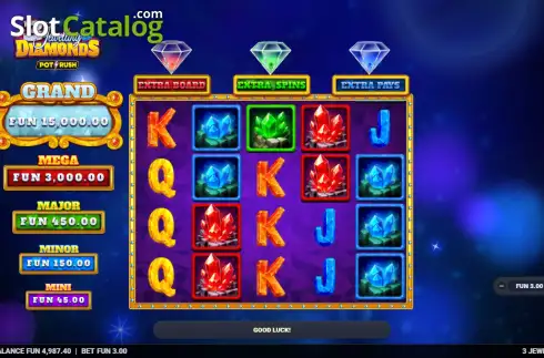 Скрин2. 3 Jewelling Diamonds слот