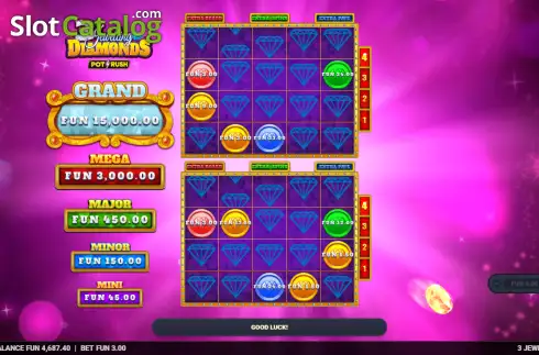 Скрин3. 3 Jewelling Diamonds слот