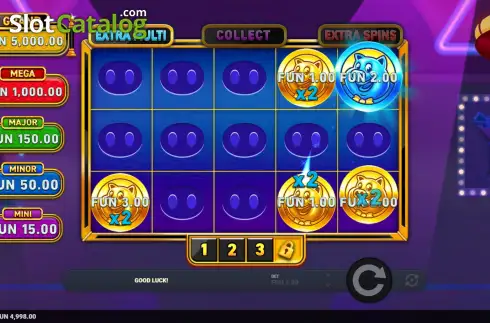 Скрин3. Wheel of Porkies слот