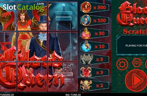 Скрин2. Blood Queen Scratch слот