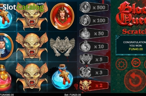 Скрин4. Blood Queen Scratch слот