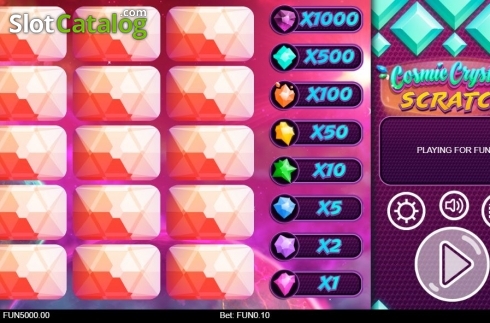 Скрин2. Cosmic Crystals Scratch слот