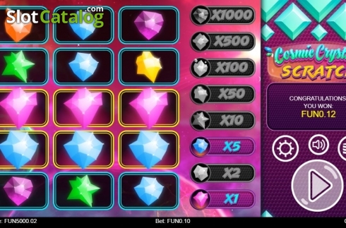 Скрин3. Cosmic Crystals Scratch слот