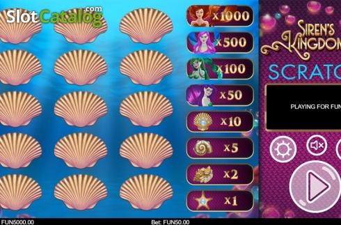 Скрин2. Sirens Kingdom Scratch слот