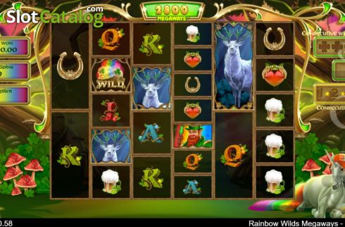 Скрин8. Rainbow Wilds Megaways слот