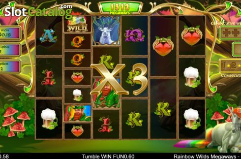 Скрин9. Rainbow Wilds Megaways слот