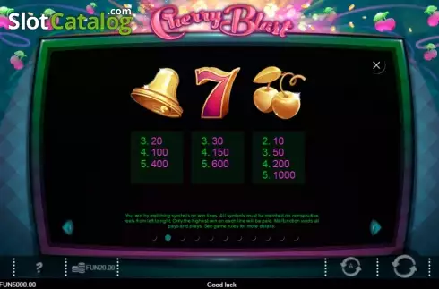 Скрин8. Cherry Blast (Iron Dog Studio) слот