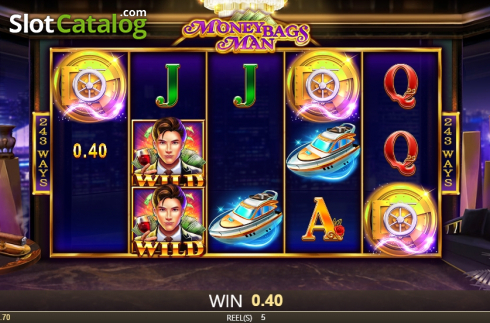 Скрин5. Moneybags Man слот