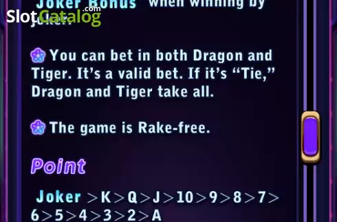Скрин5. Dragon Tiger - Joker Bonus слот
