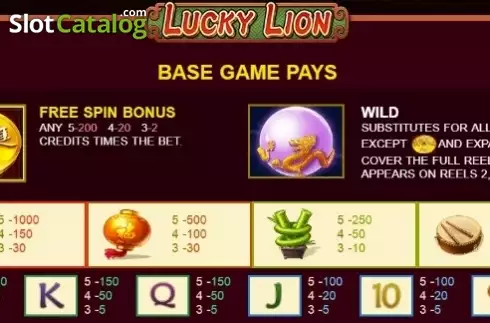 Скрин5. Lucky Lion (JDB) слот