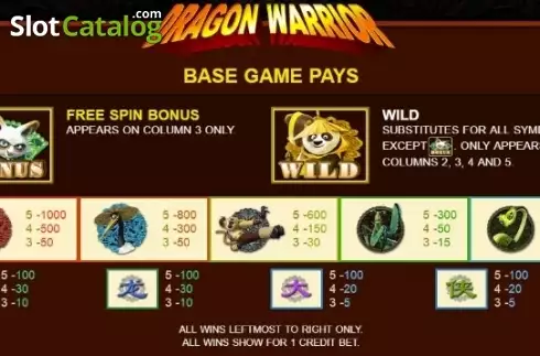 Скрин4. Dragon Warrior (JDB) слот