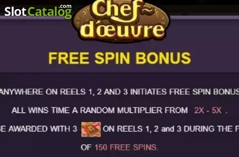 Скрин5. Chef d'Oeuvre слот