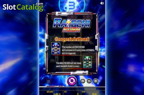 Скрин6. Raigeki Rising X30 слот
