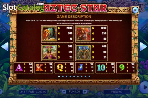 Скрин7. Aztec Star слот