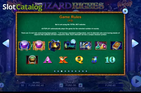 Скрин5. Wizard Riches слот