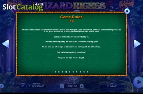 Скрин6. Wizard Riches слот