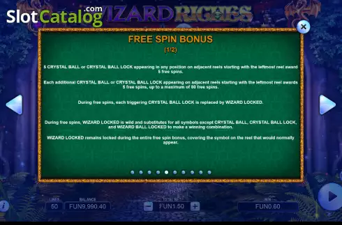 Скрин7. Wizard Riches слот
