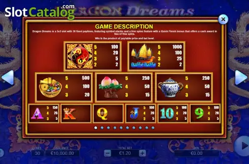 Скрин7. Dragon Dreams слот