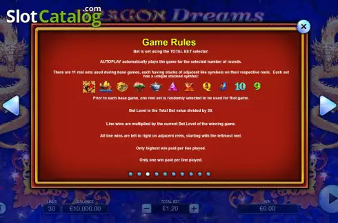 Скрин9. Dragon Dreams слот