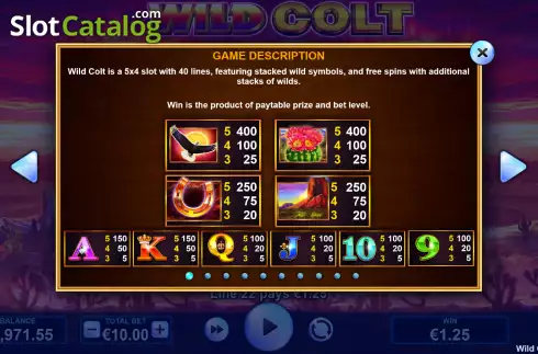 Скрин5. Wild Colt слот