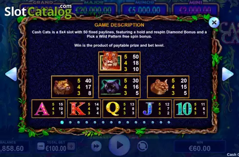 Скрин7. Cash Cats слот