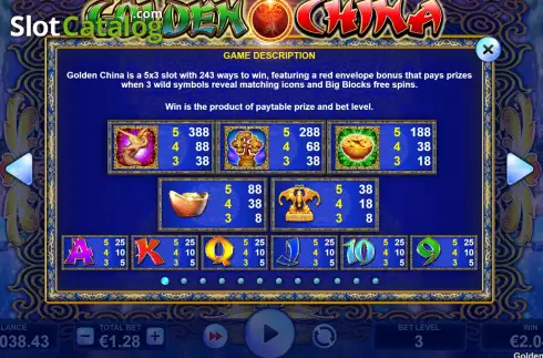 Скрин9. Golden China (JVL) слот
