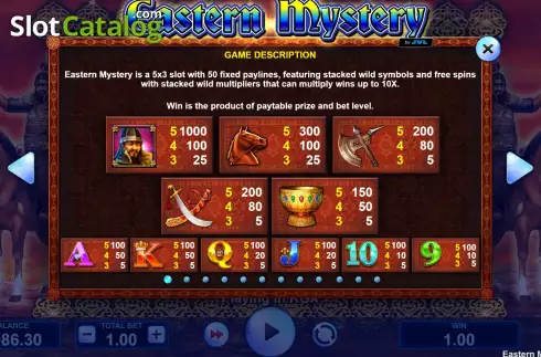 Скрин5. Eastern Mystery слот