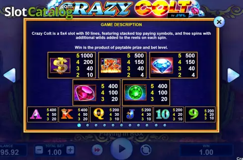 Скрин5. Crazy Colt слот