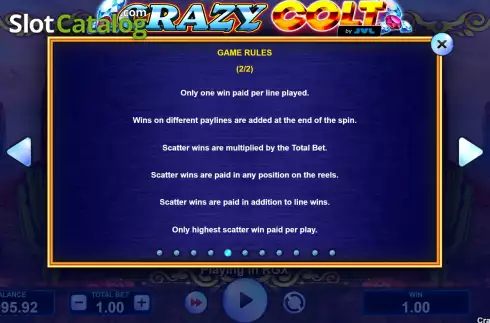 Скрин9. Crazy Colt слот