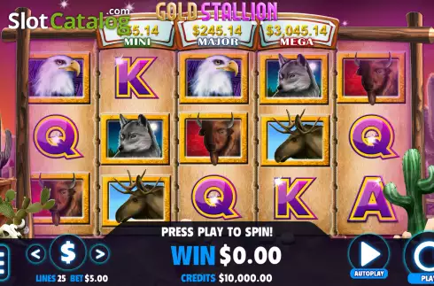 Скрин2. Gold Stallion слот