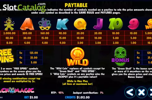 Скрин5. Black Magic (Jackpot Software) слот