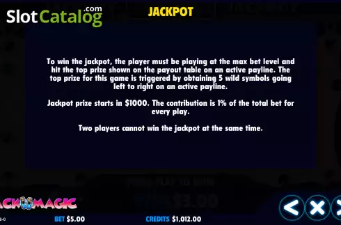 Скрин8. Black Magic (Jackpot Software) слот