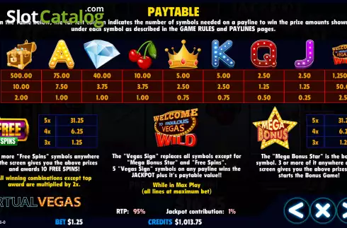 Скрин6. Virtual Vegas слот