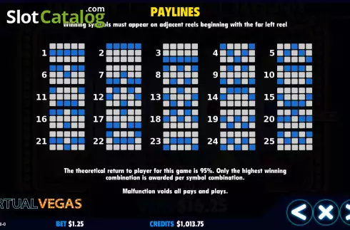 Скрин7. Virtual Vegas слот