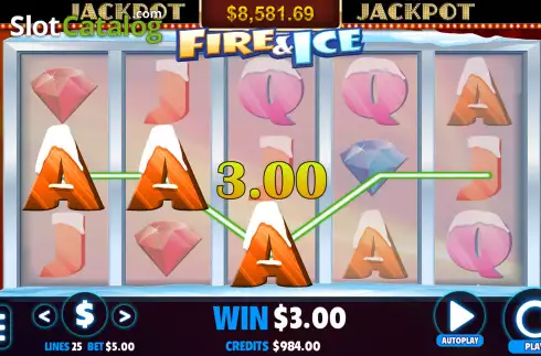 Скрин4. Fire & Ice (Jackpot Software) слот