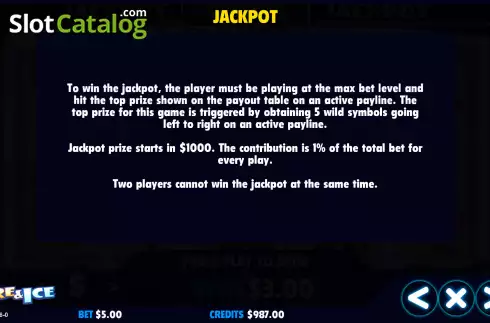 Скрин9. Fire & Ice (Jackpot Software) слот